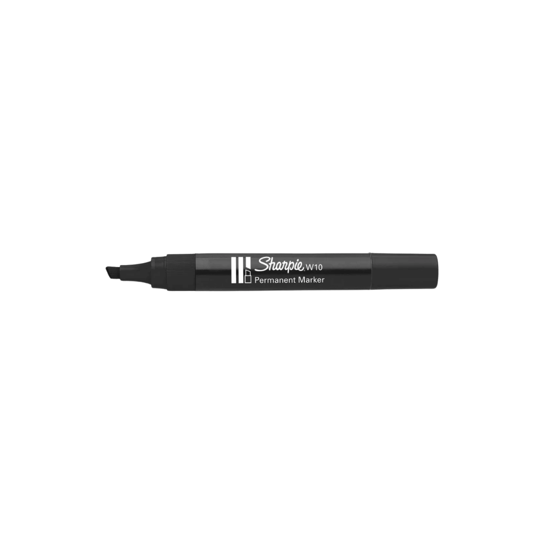 5.0 mm W10 Chisel Permanent Marker In Black