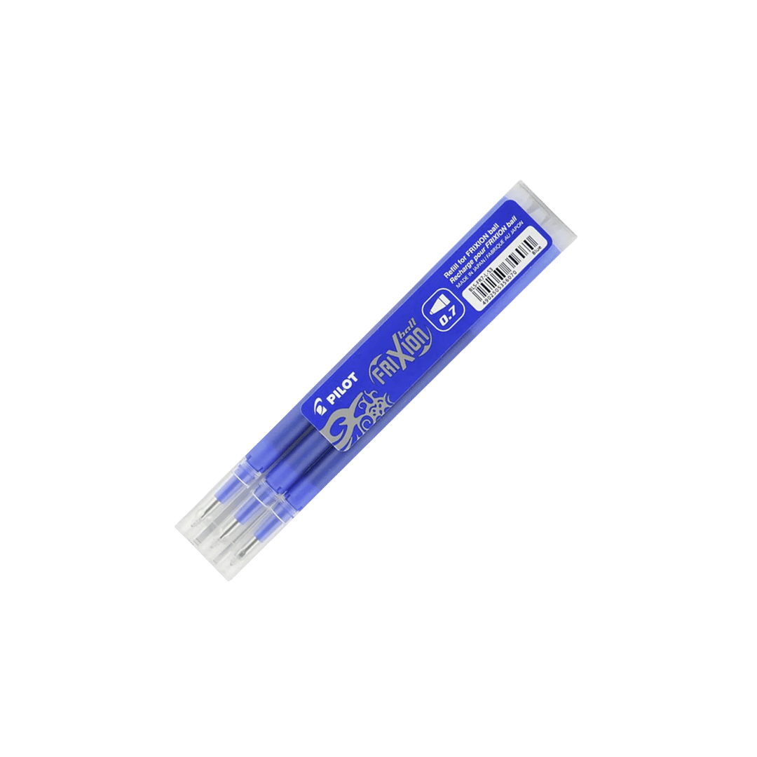 FriXion Ball 0.7mm Erasable Gel Pen Refill Pack of 3 pcs In Blue