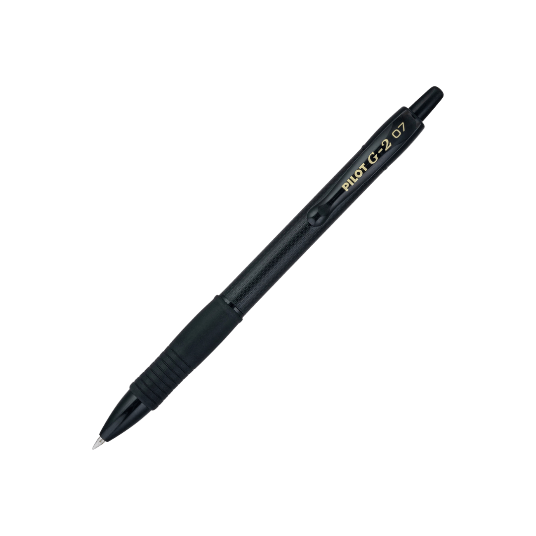 G-2 0.7mm Retractable Gel Rollerball in black
