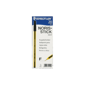 Noris 1.0mm Stick Ballpoint Pen Box of 20 Pcs In Black