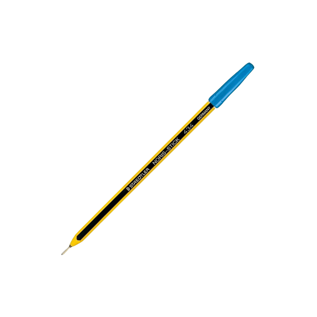 Noris 1.0mm Stick Ballpoint Pen Box of 20 Pcs In Blue