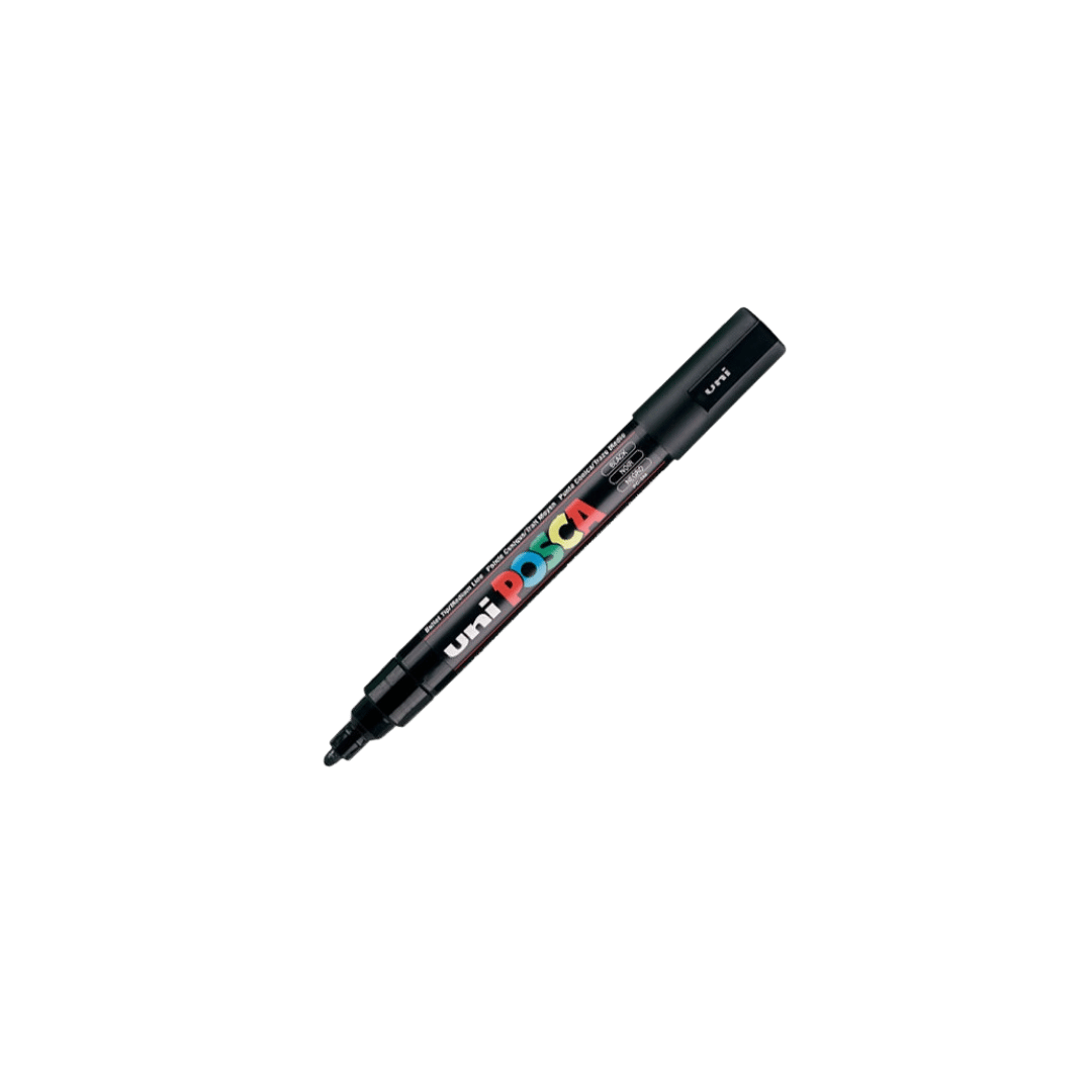 POSCA 1.8 - 2.5 mm PC5M Marker Medium In Black