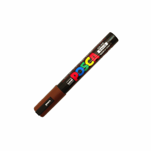 POSCA 1.8 - 2.5 mm PC5M Marker Medium In Brown