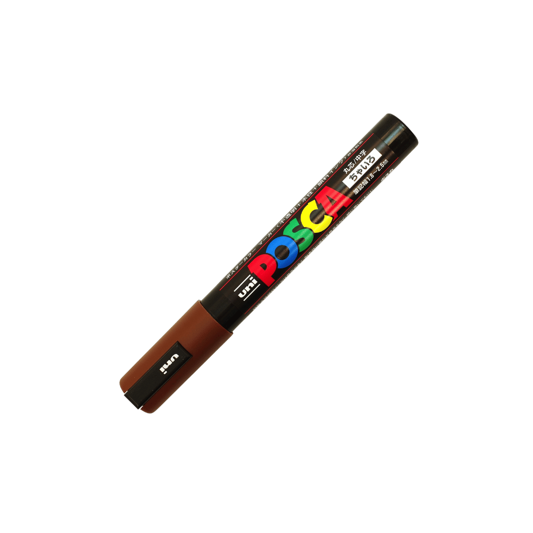 POSCA 1.8 - 2.5 mm PC5M Marker Medium In Brown