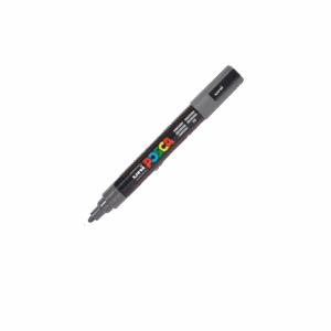 POSCA 1.8 - 2.5 mm PC5M Marker Medium In Grey