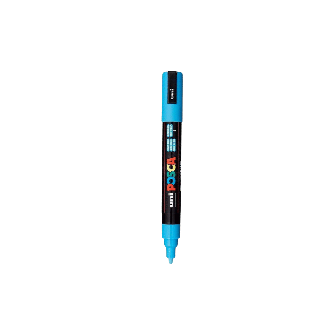POSCA 1.8 - 2.5 mm PC5M Marker Medium In Light blue