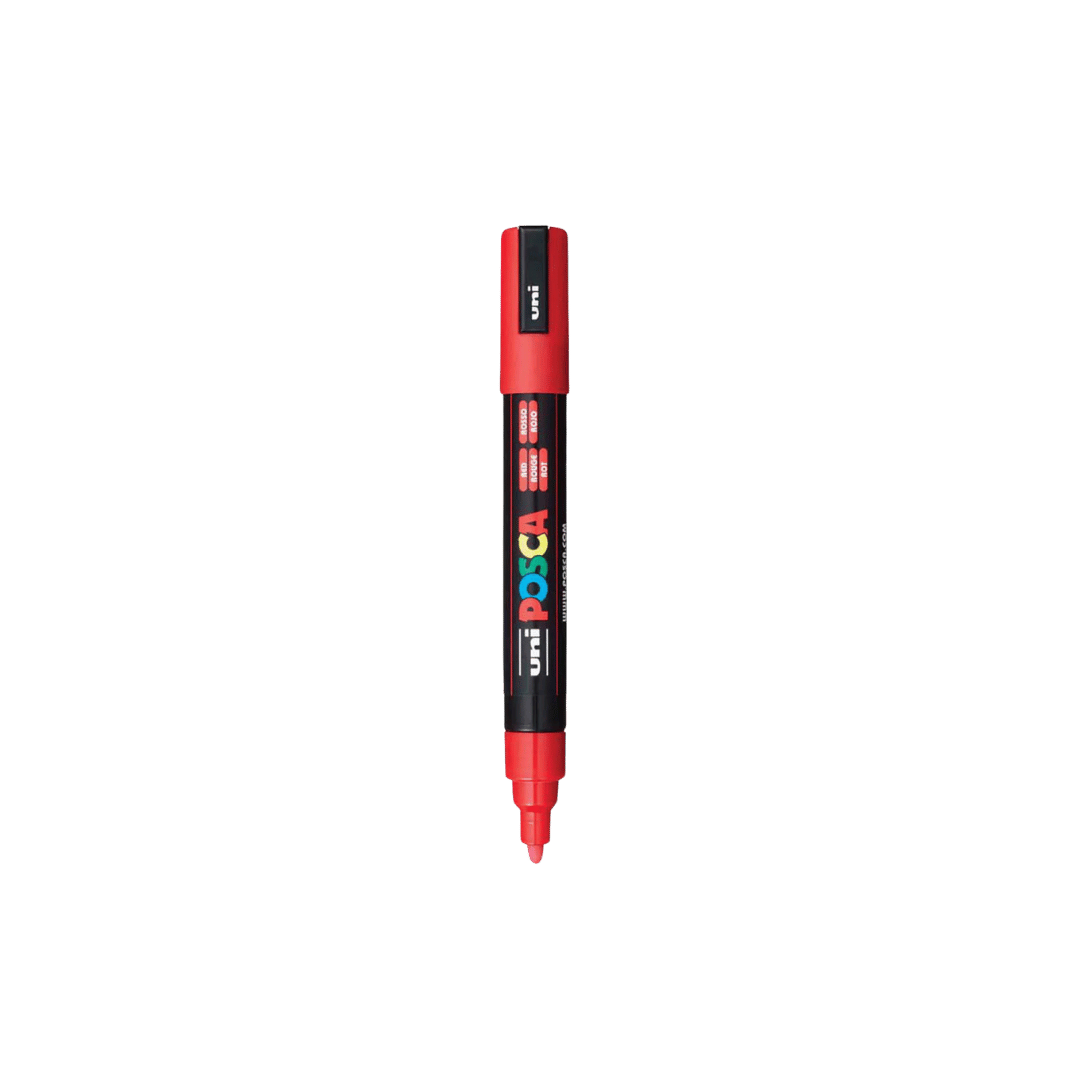 POSCA 1.8 - 2.5 mm PC5M Marker Medium In Red