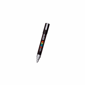POSCA 1.8 - 2.5 mm PC5M Marker Medium In Silver