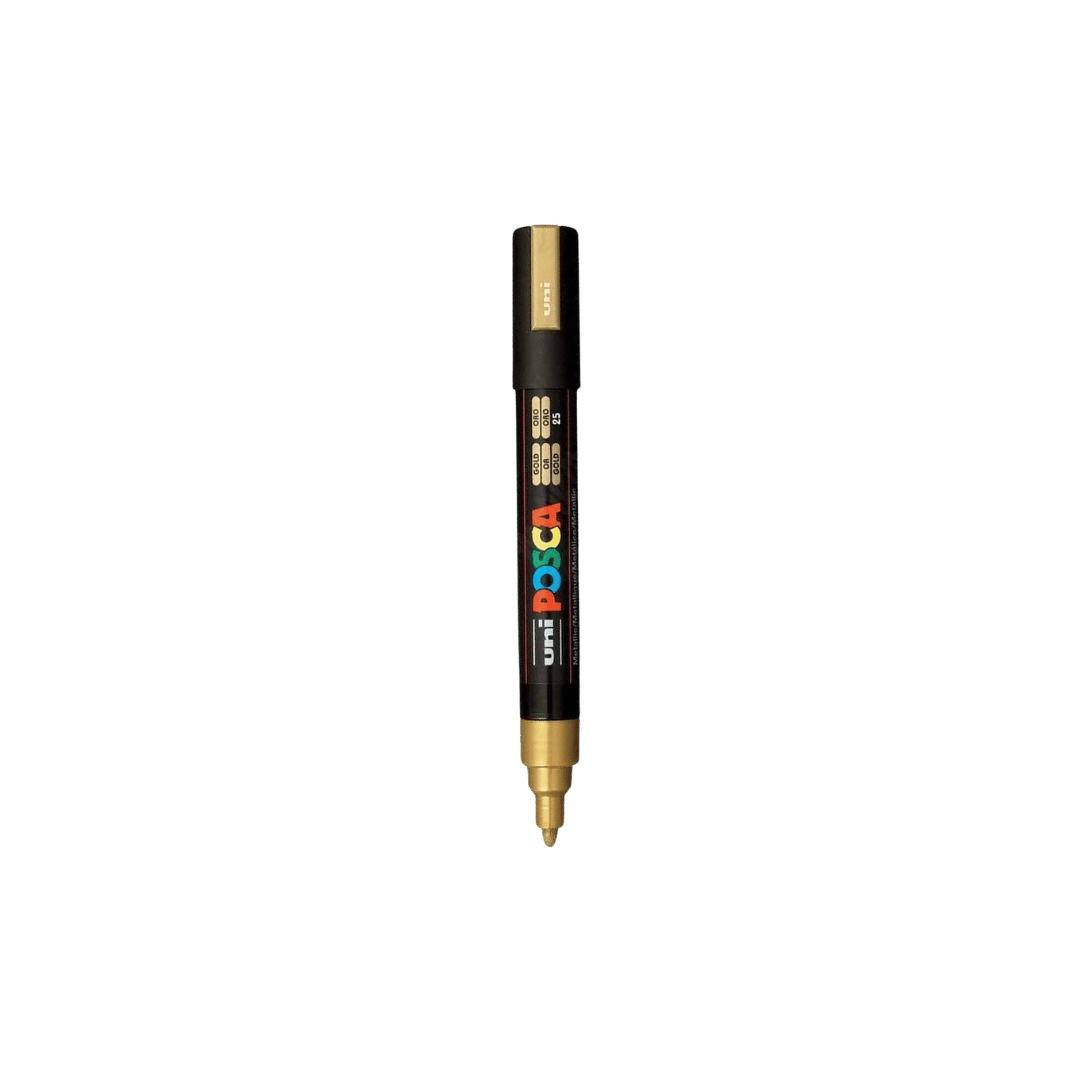 POSCA 1.8 - 2.5 mm PC5M Marker Medium In Gold