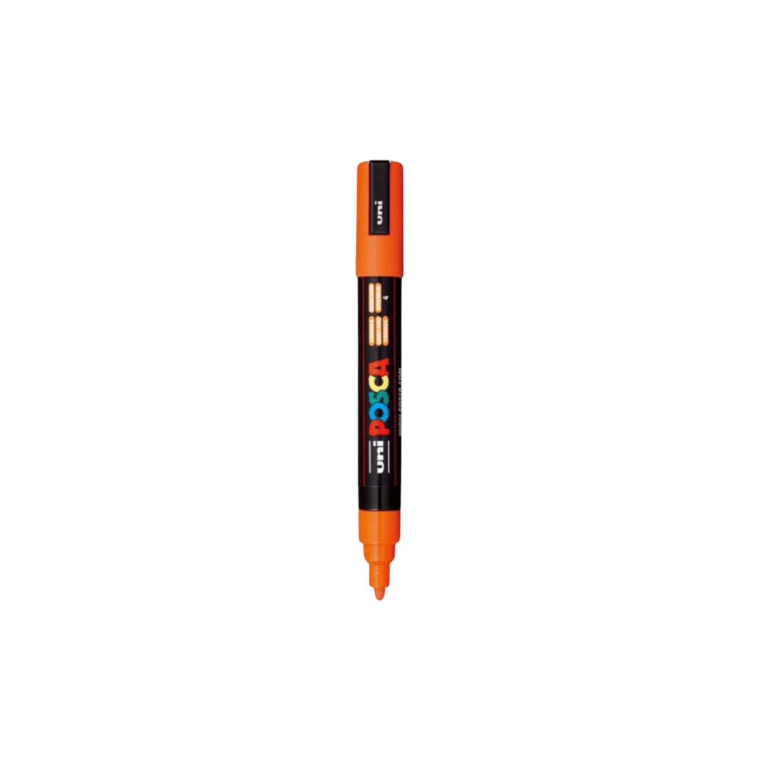 POSCA 1.8 - 2.5 mm PC5M Marker Medium in Orange