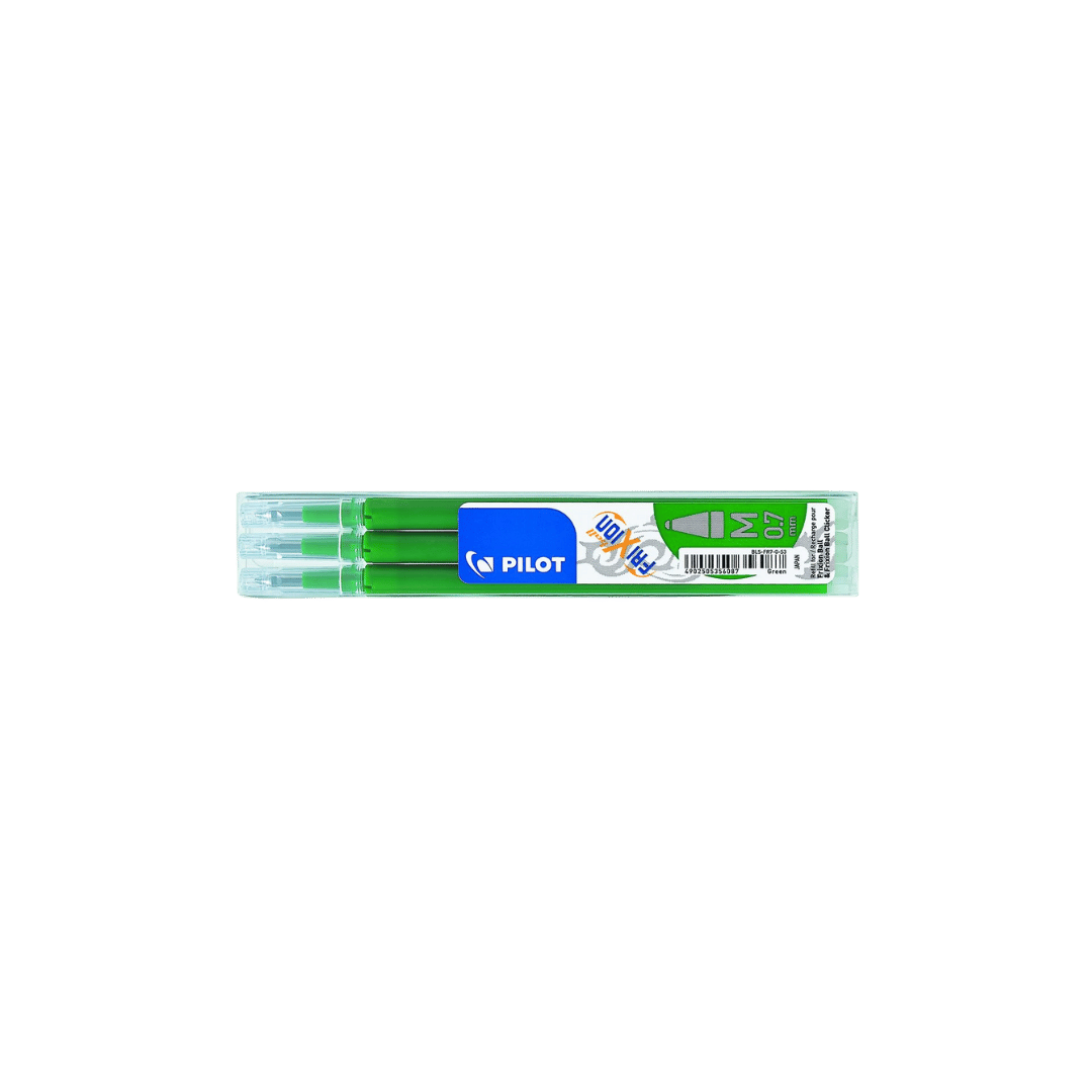 FriXion Ball 0.7mm Erasable Gel Pen Refill Pack of 3 pcs In Green