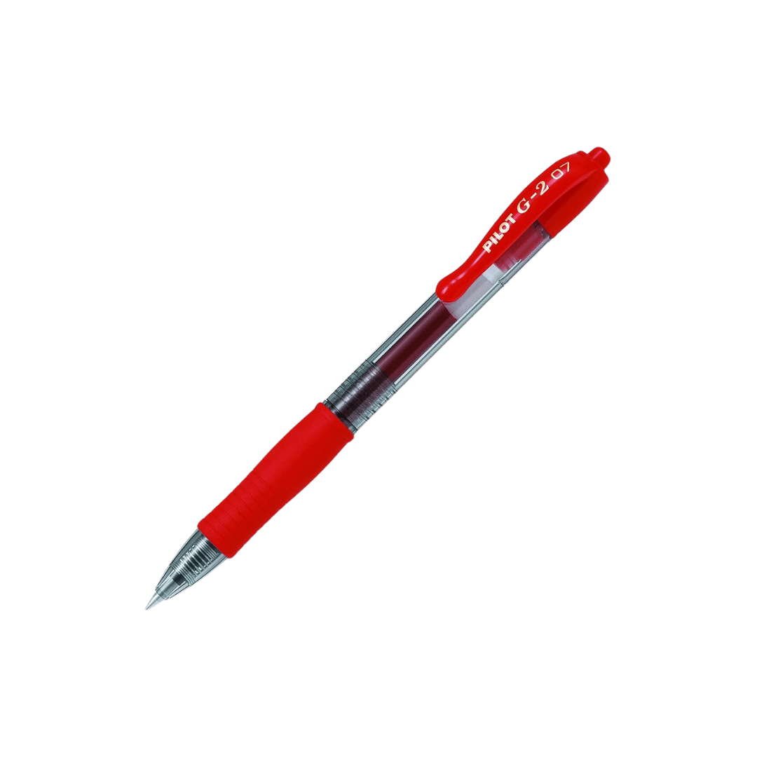 G-2 0.7mm Retractable Gel Rollerball in Red