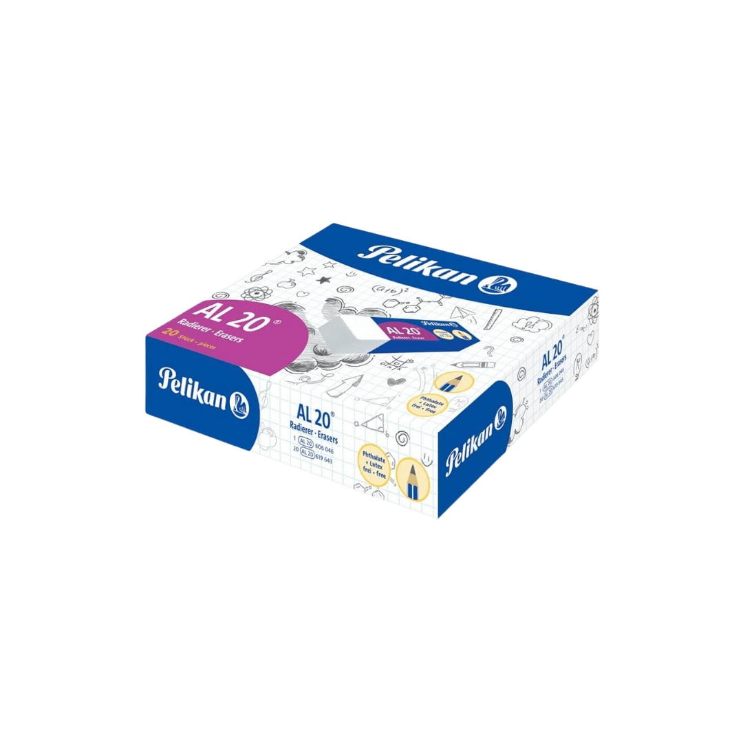 Rubber Eraser Box of 20