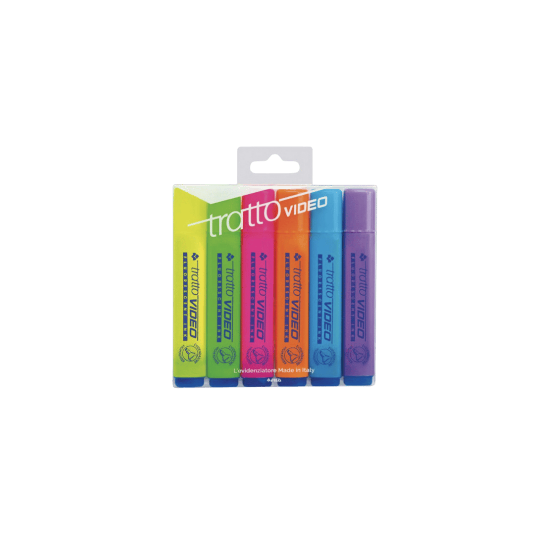 Video Stretch Highlighter Box of 6pcs
